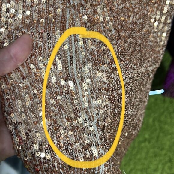 Nookie Veda Embellished One Shoulder Gown XS in Caramel $369-FLAW - Picture 8 of 8